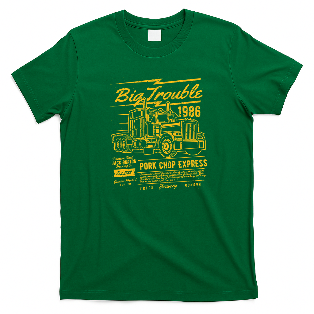 Big Trouble Vintage Graphic T-Shirt - Irish Green