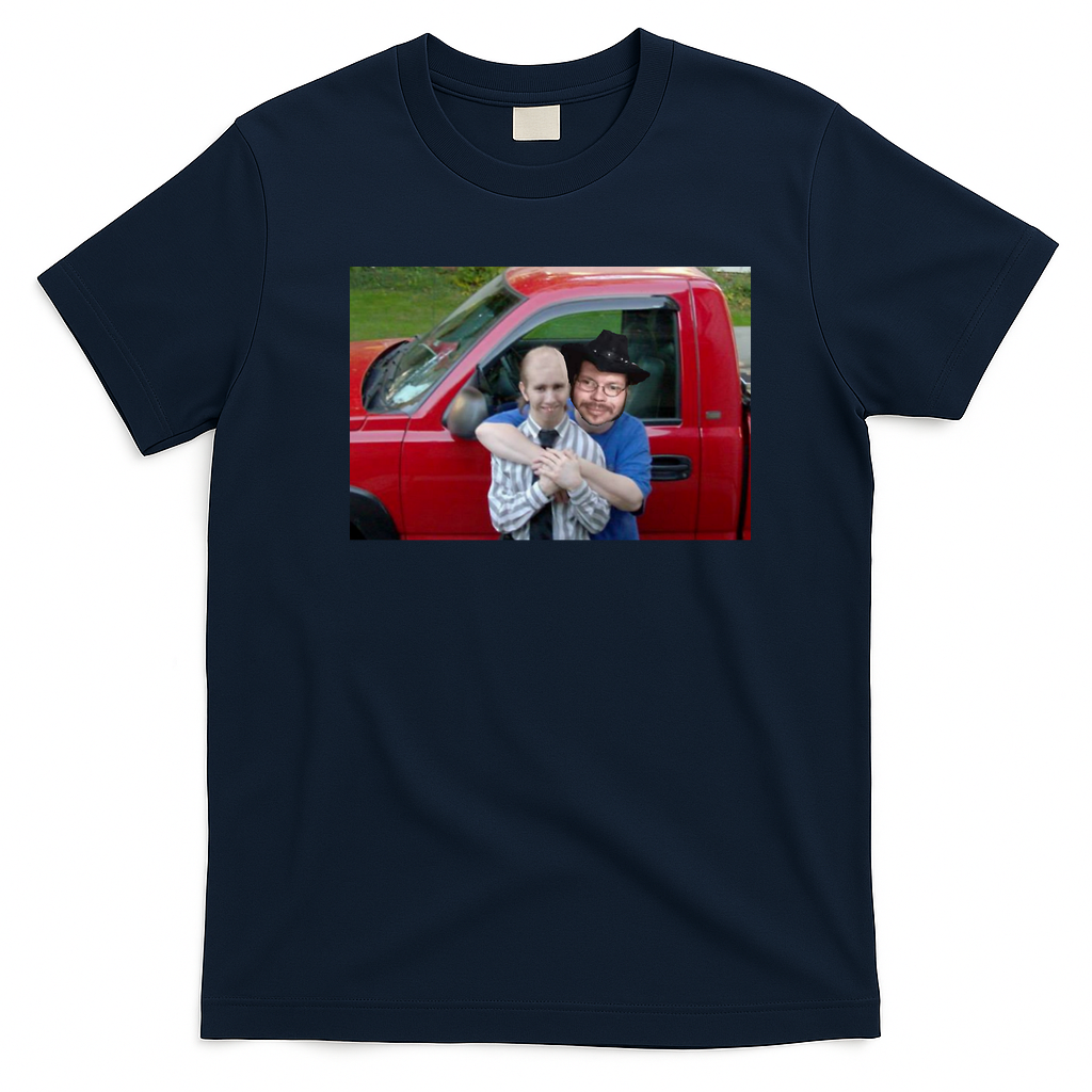 Besties Classic Retro Graphic Tee - Navy Blue