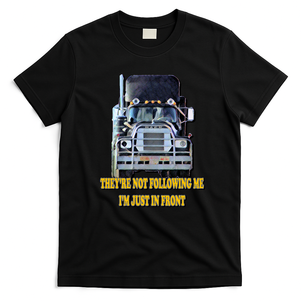 Convoy I’m Just in Front Trucker T-Shirt - Black