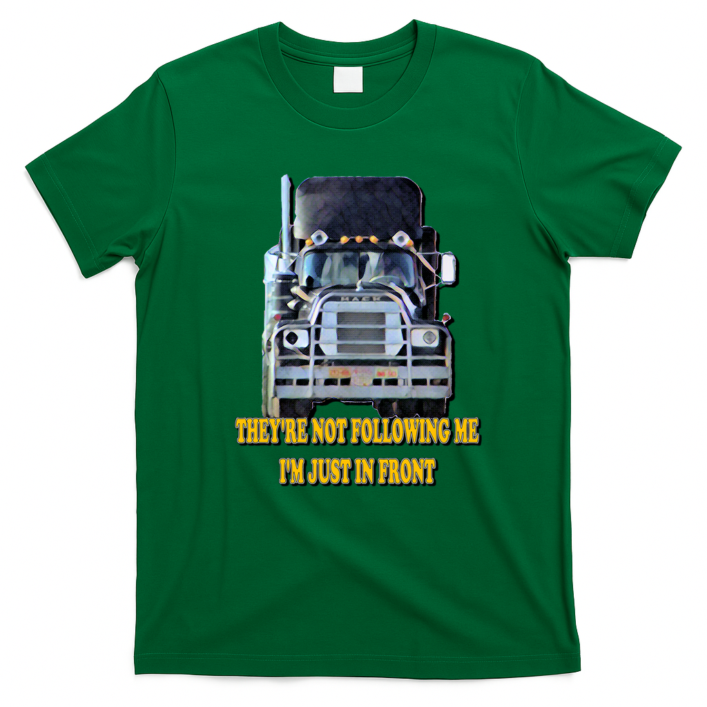 Convoy I’m Just in Front Trucker T-Shirt - Irish Green