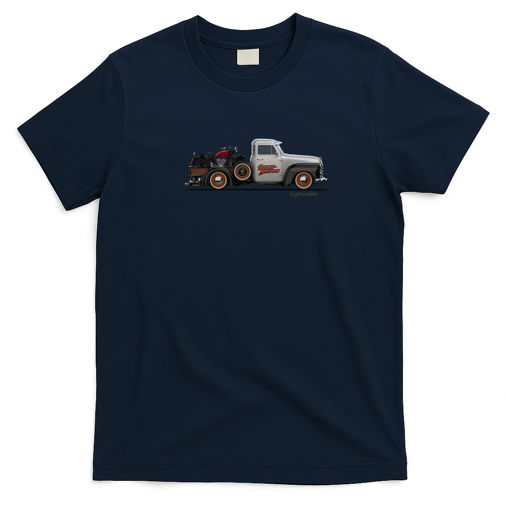 Chevrolet Apache Graphic T-Shirt - Navy Blue