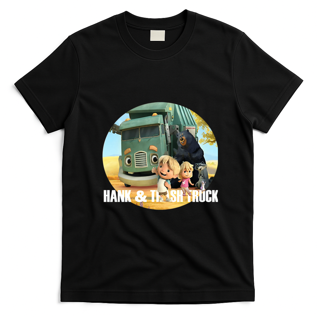 Classic Cartoon Cars Vintage Logo T-Shirt - Black