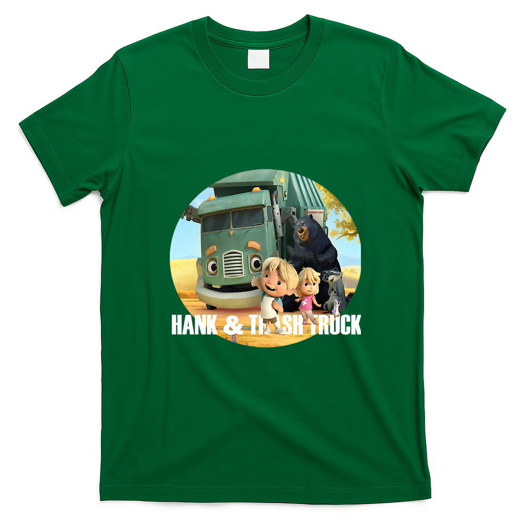 Classic Cartoon Cars Vintage Logo T-Shirt - Irish Green