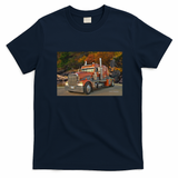 Cool Freightliner Truck Graphic T-Shirt - Navy Blue