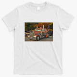 Cool Freightliner Truck Graphic T-Shirt - White
