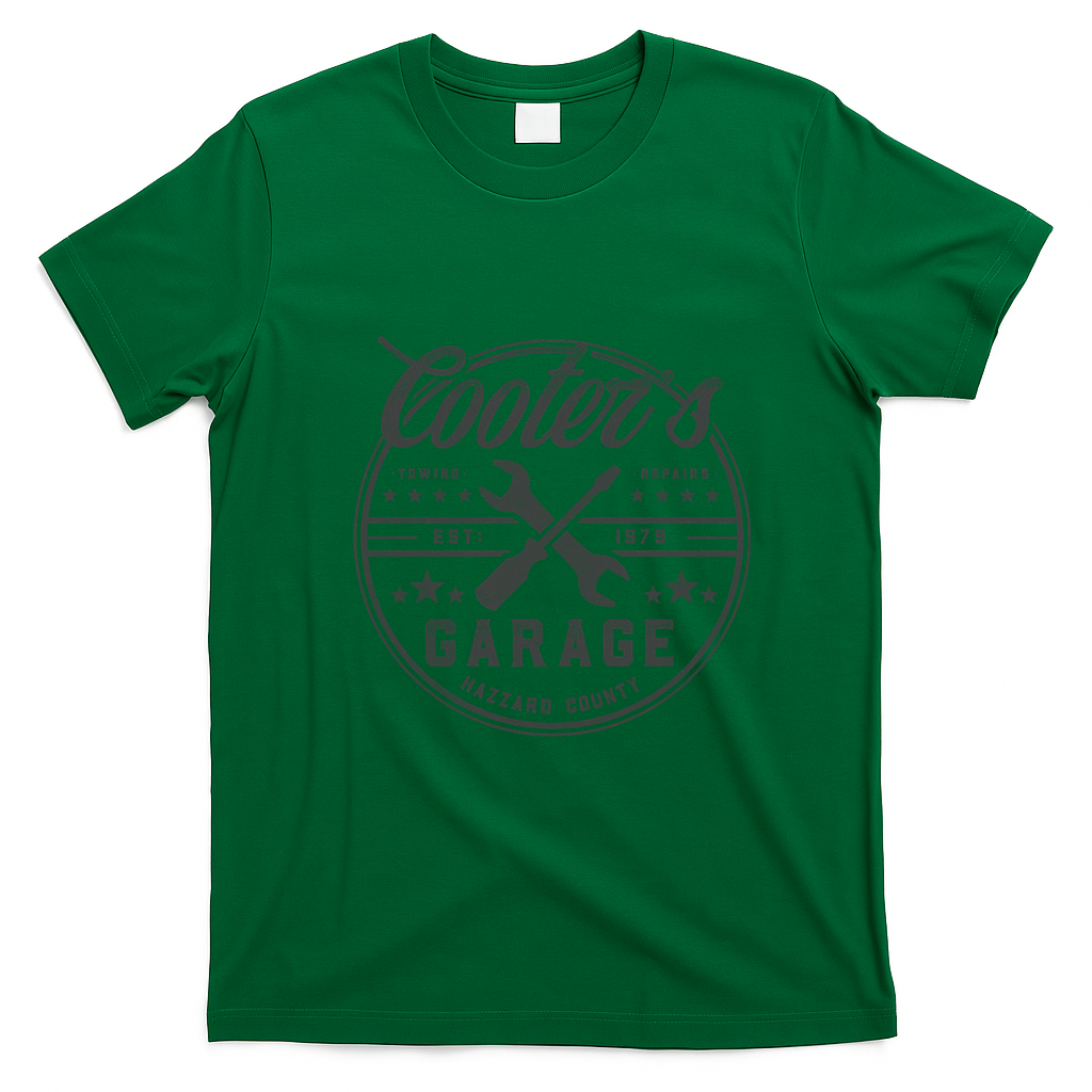 Cooters Garage Vintage T-Shirt - Irish Green