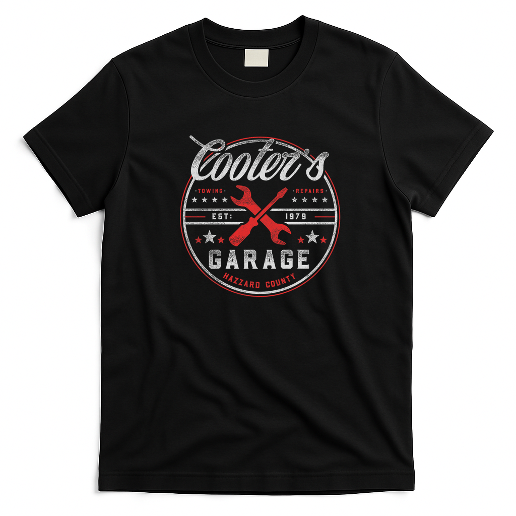 Cooter’s Garage Vintage T-Shirt - Black