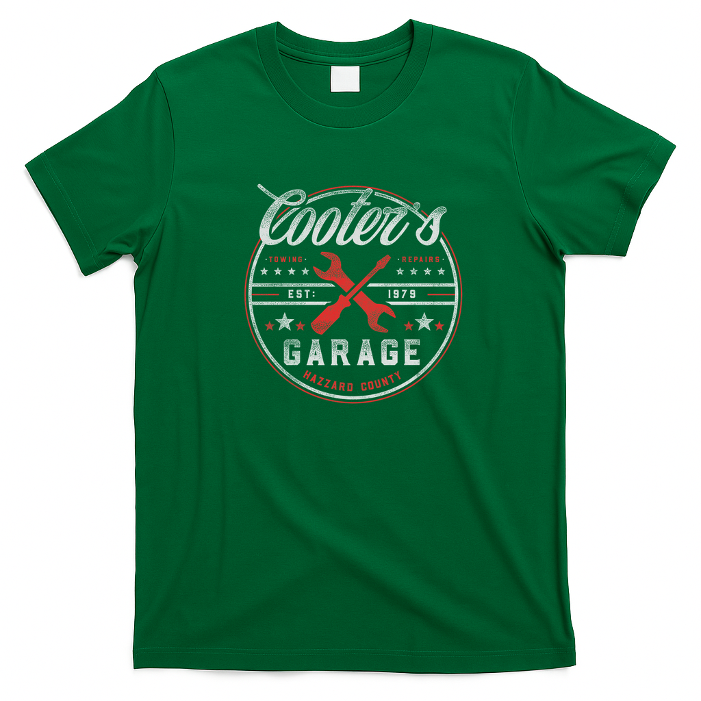 Cooter’s Garage Vintage T-Shirt - Irish Green