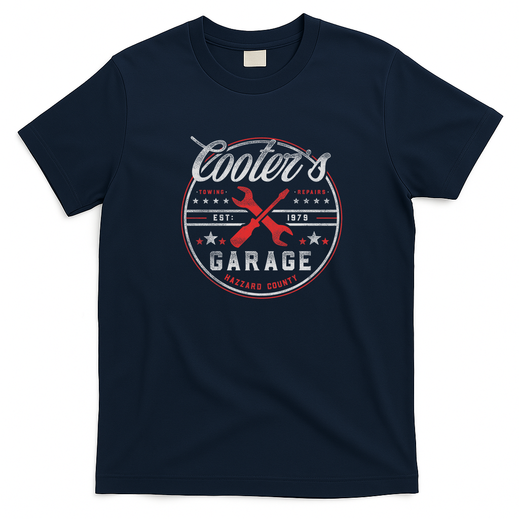Cooter’s Garage Vintage T-Shirt - Navy Blue
