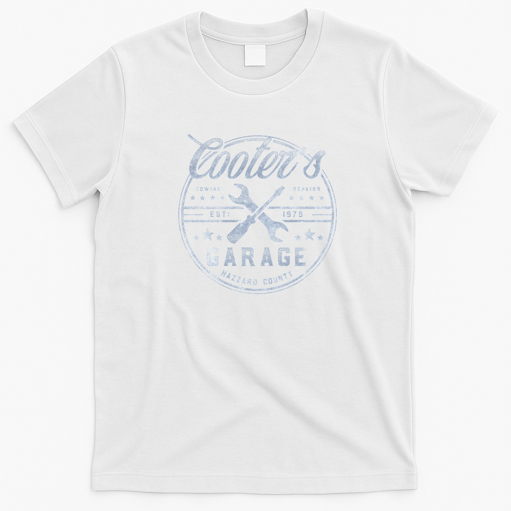 Cooter’s Garage Retro Graphic Tee - White