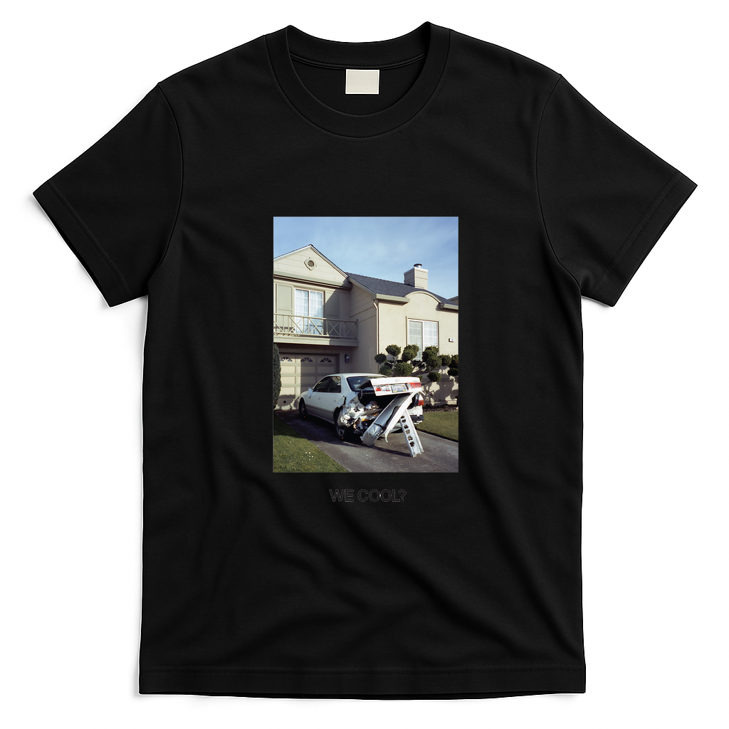 We Cool? by Jeff Rosenstock Retro Graphic Tee - Black