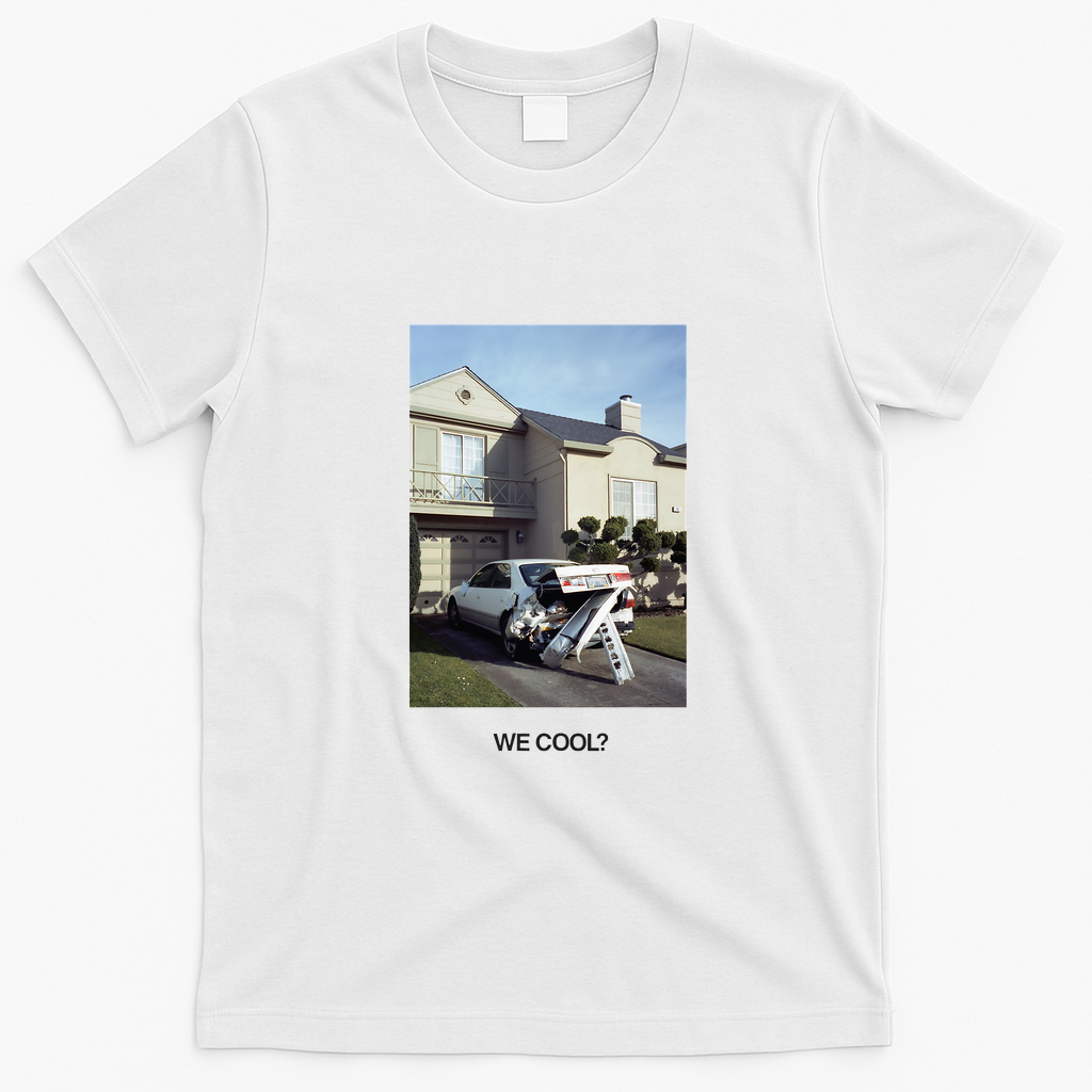 We Cool? by Jeff Rosenstock Retro Graphic Tee - White