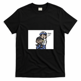 Clem and lee Retro Graphic Tee - Black