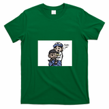 Clem and lee Retro Graphic Tee - Irish Green