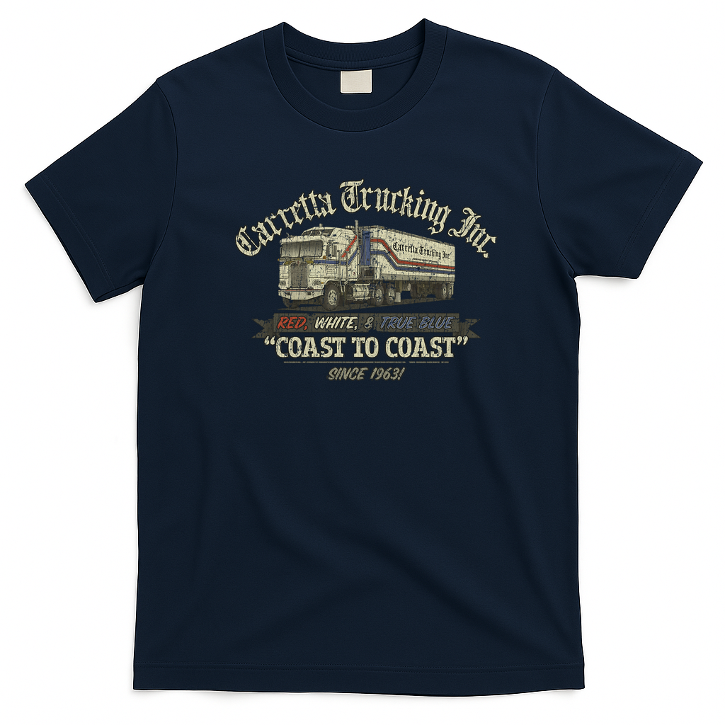 Carretta Trucking Est. 1963 T-Shirt - Navy Blue