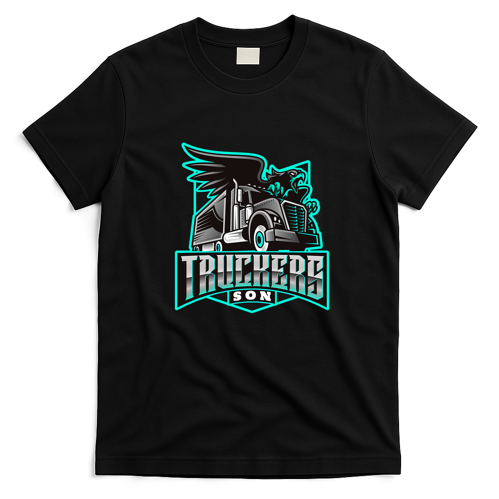 Proud Trucker’s Son Graphic T-Shirt - Black