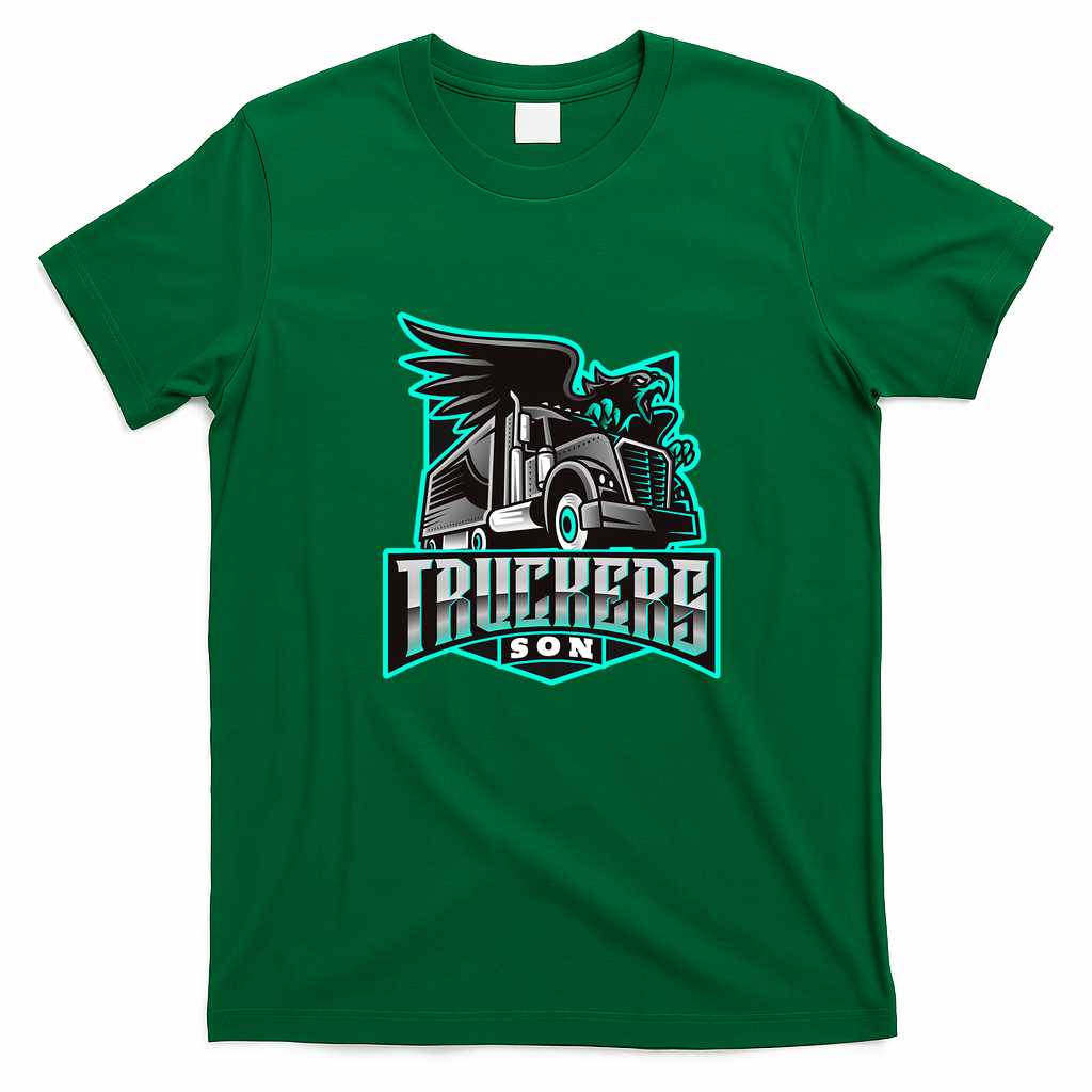 Proud Trucker’s Son Graphic T-Shirt - Irish Green