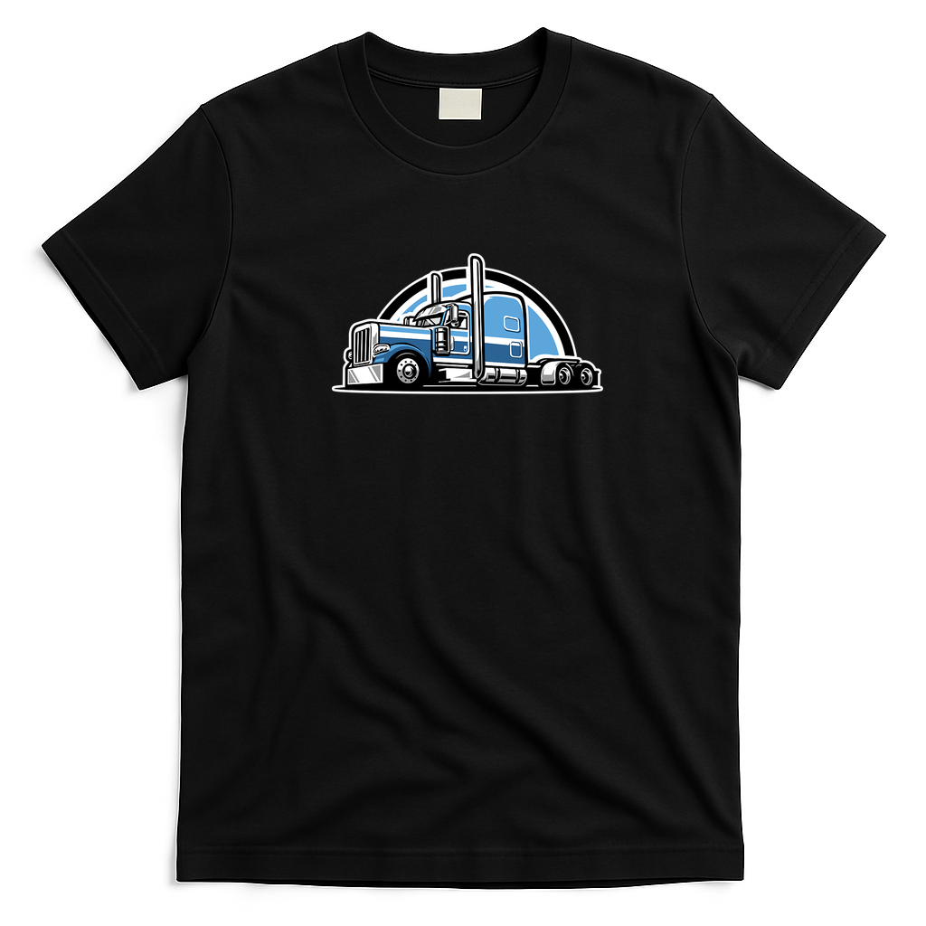 Cargo Truck XXII Graphic Tee - Black
