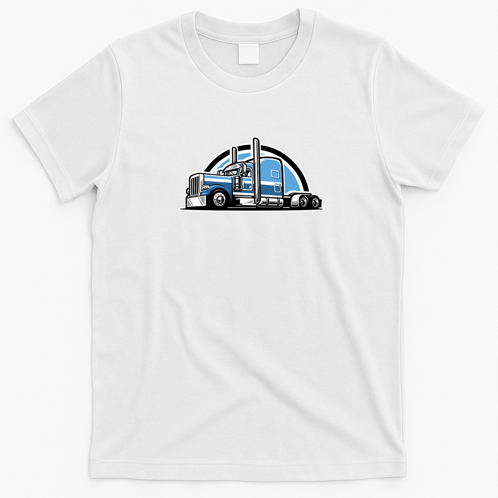 Cargo Truck XXII Graphic Tee - White