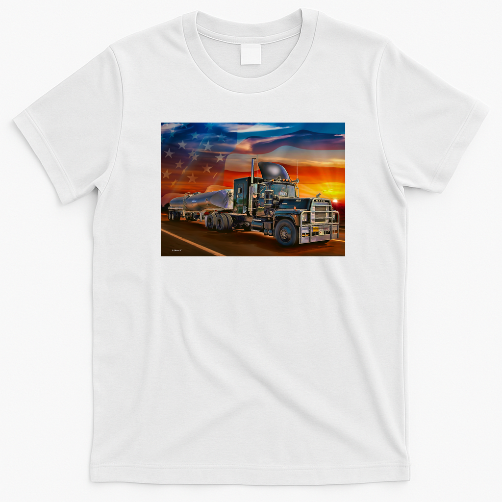 Convoy Vintage Truck Driver T-Shirt - White