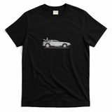 DeLorean Back to the Future Retro Graphic Tee - Black