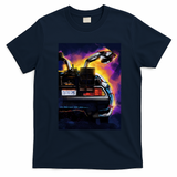 DeLorean DMC-12 Vintage Logo Tee - Navy Blue