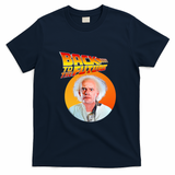 Doc Brown Back to the Future Classic Logo T-Shirt - Navy Blue
