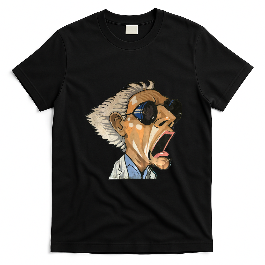 Doc Brown Back to the Future Heritage T-Shirt - Black