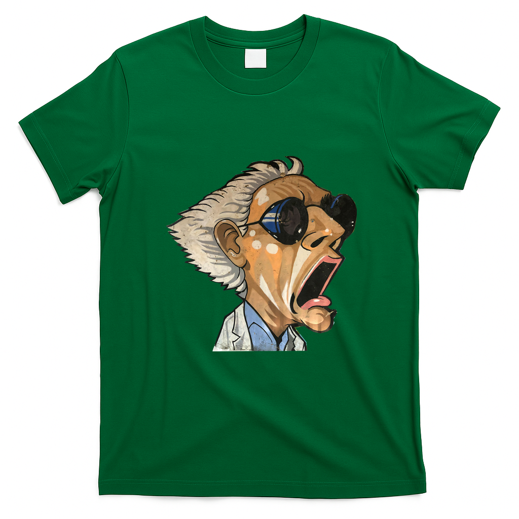 Doc Brown Back to the Future Heritage T-Shirt - Irish Green