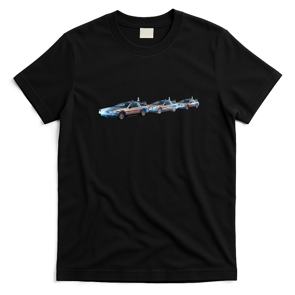 DeLorean Back to the Future Graphic Tee - Black