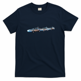 DeLorean Back to the Future Graphic Tee - Navy Blue