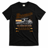 Doc Brown’s Auto Repair Garage DeLorean Car Retro Graphic Tee - Black