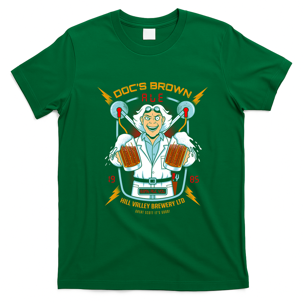 Doc Brown Ale Vintage T-Shirt - Irish Green