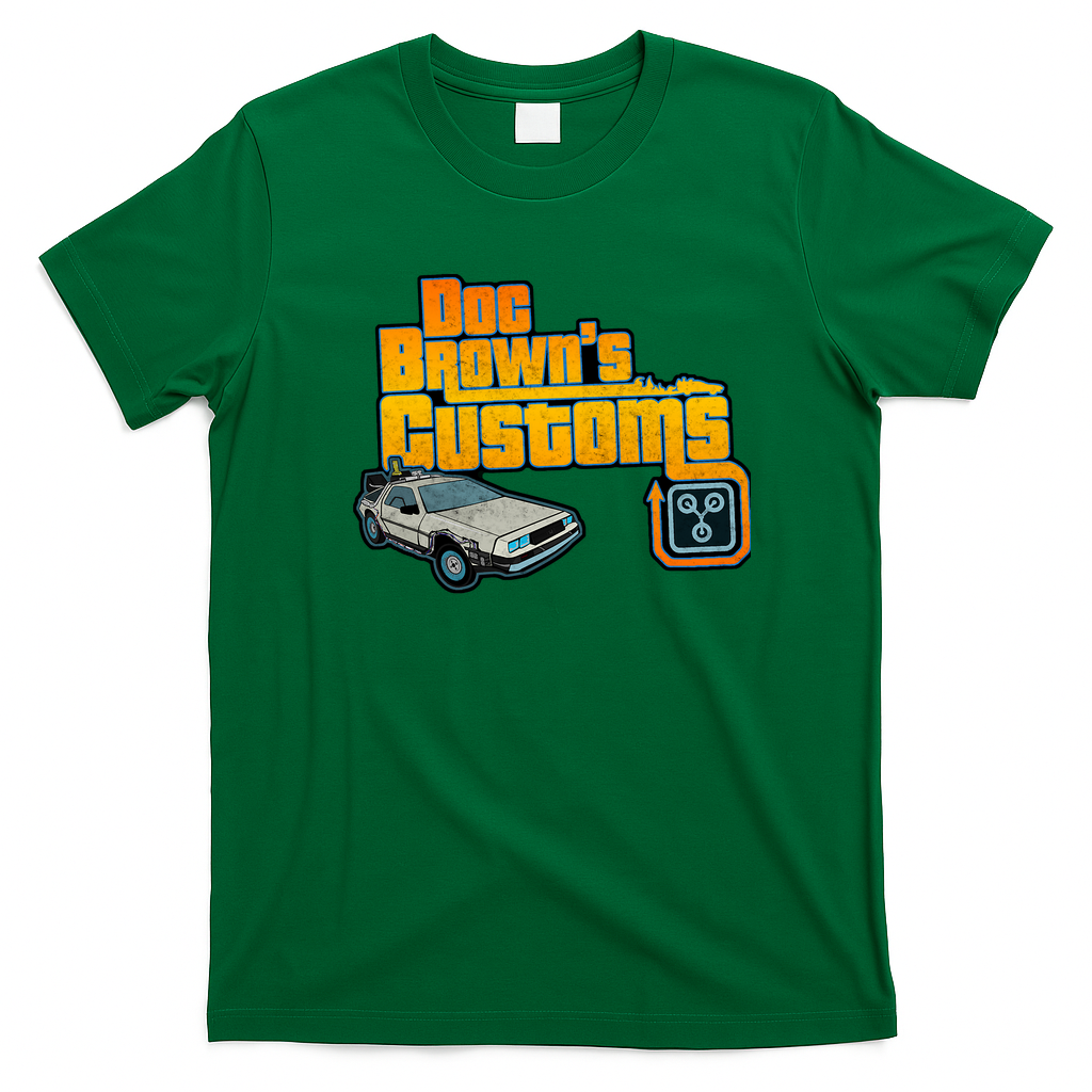 Doc Brown’s Custom Retro Graphic Tee - Irish Green