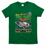 Doc Brown’s DeLorean Time Travel Services Vintage T-Shirt - Irish Green