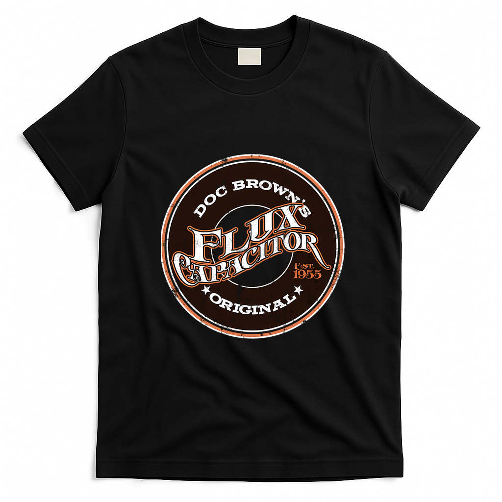 Doc Brown’s Flux Capacitor Graphic T-Shirt - Black