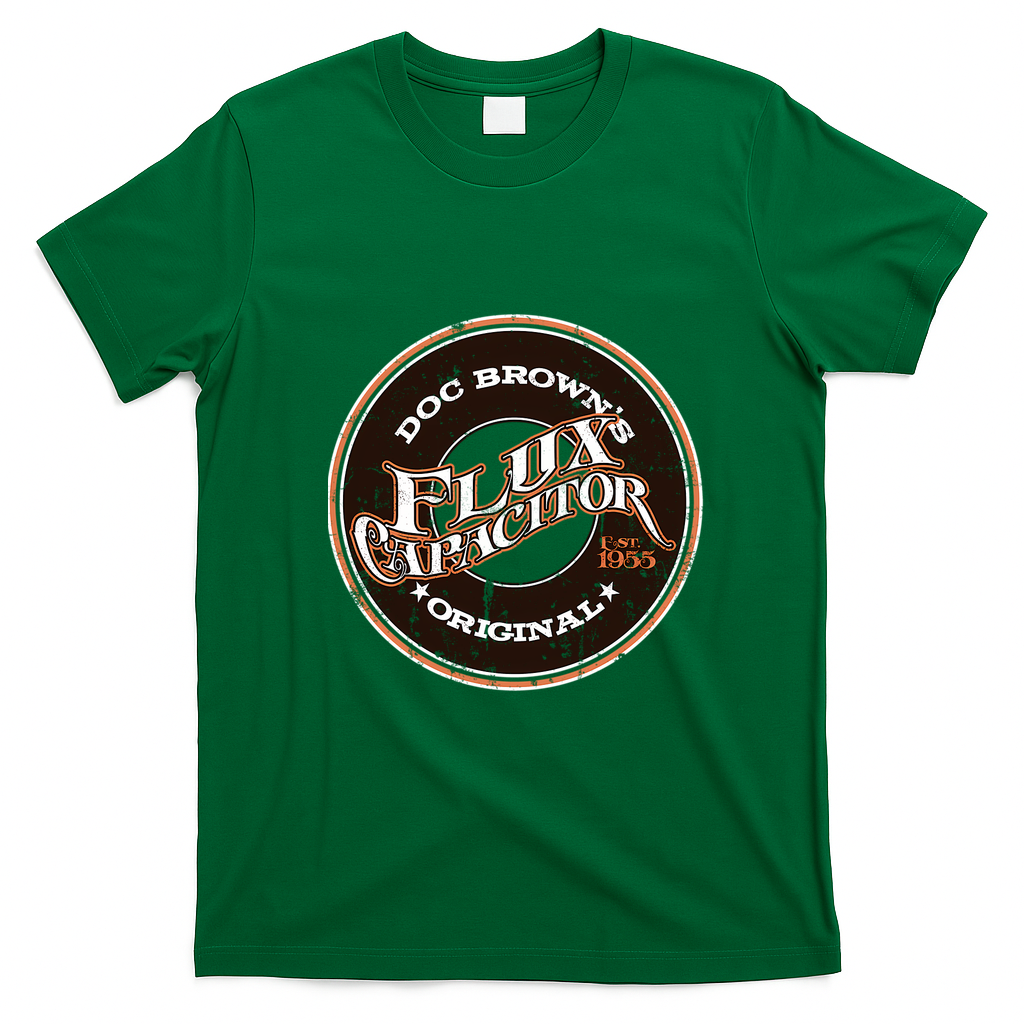 Doc Brown’s Flux Capacitor Graphic T-Shirt - Irish Green