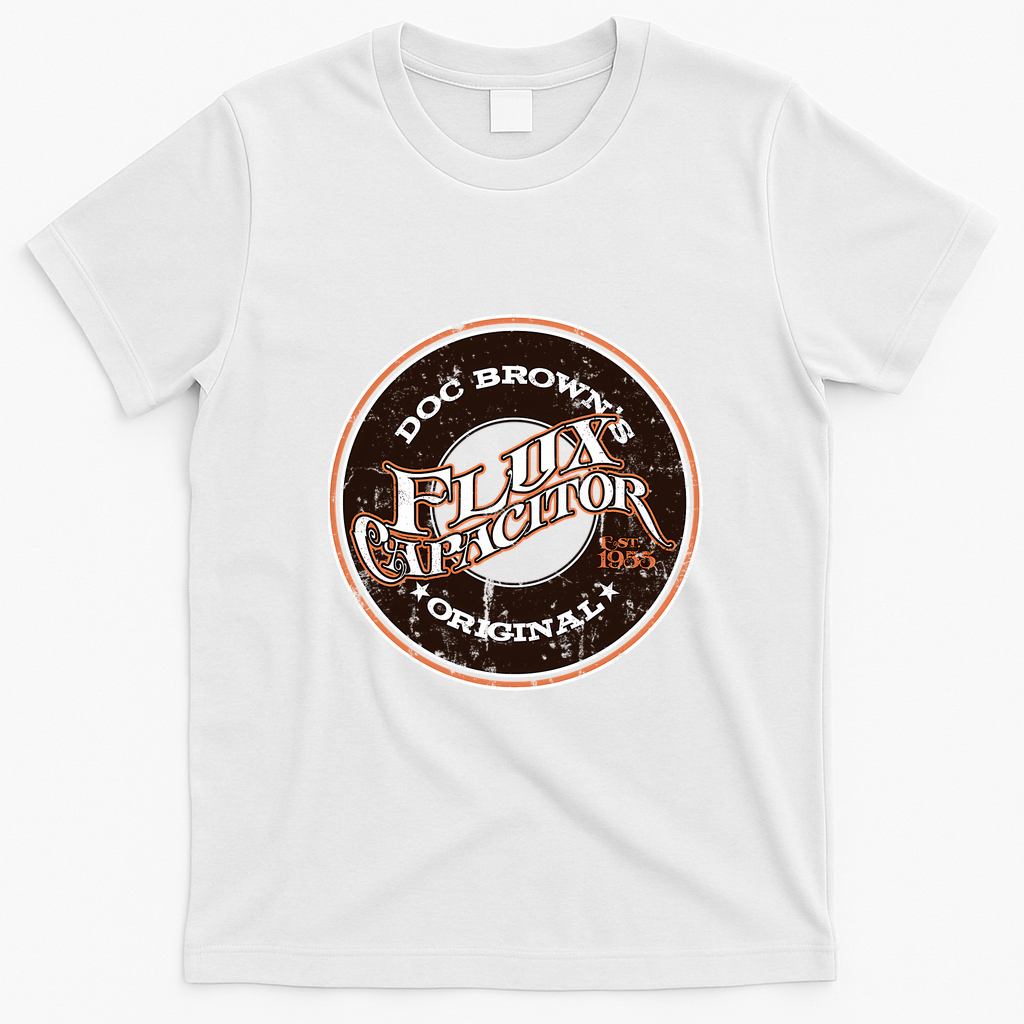 Doc Brown’s Flux Capacitor Graphic T-Shirt - White