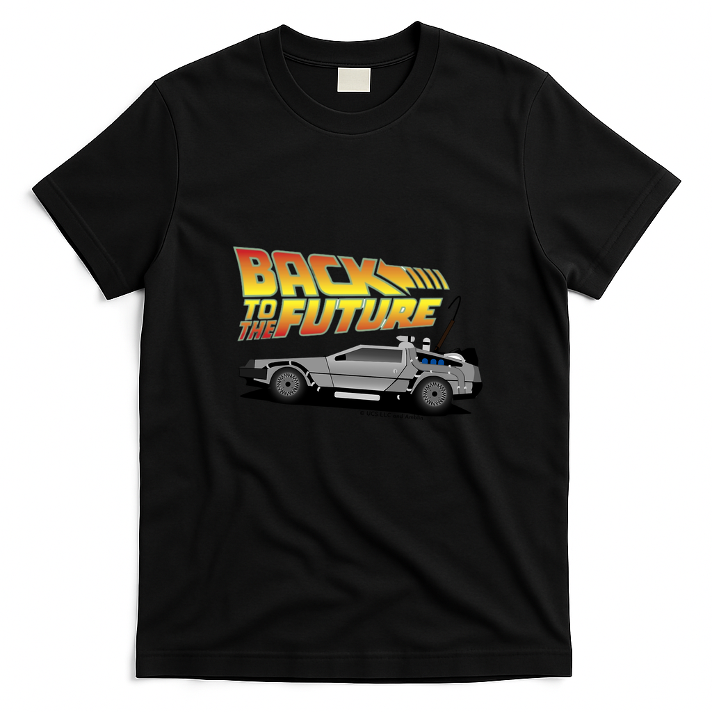 DeLorean Back to the Future Graphic T-Shirt - Black