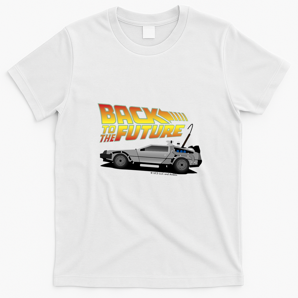 DeLorean Back to the Future Graphic T-Shirt - White