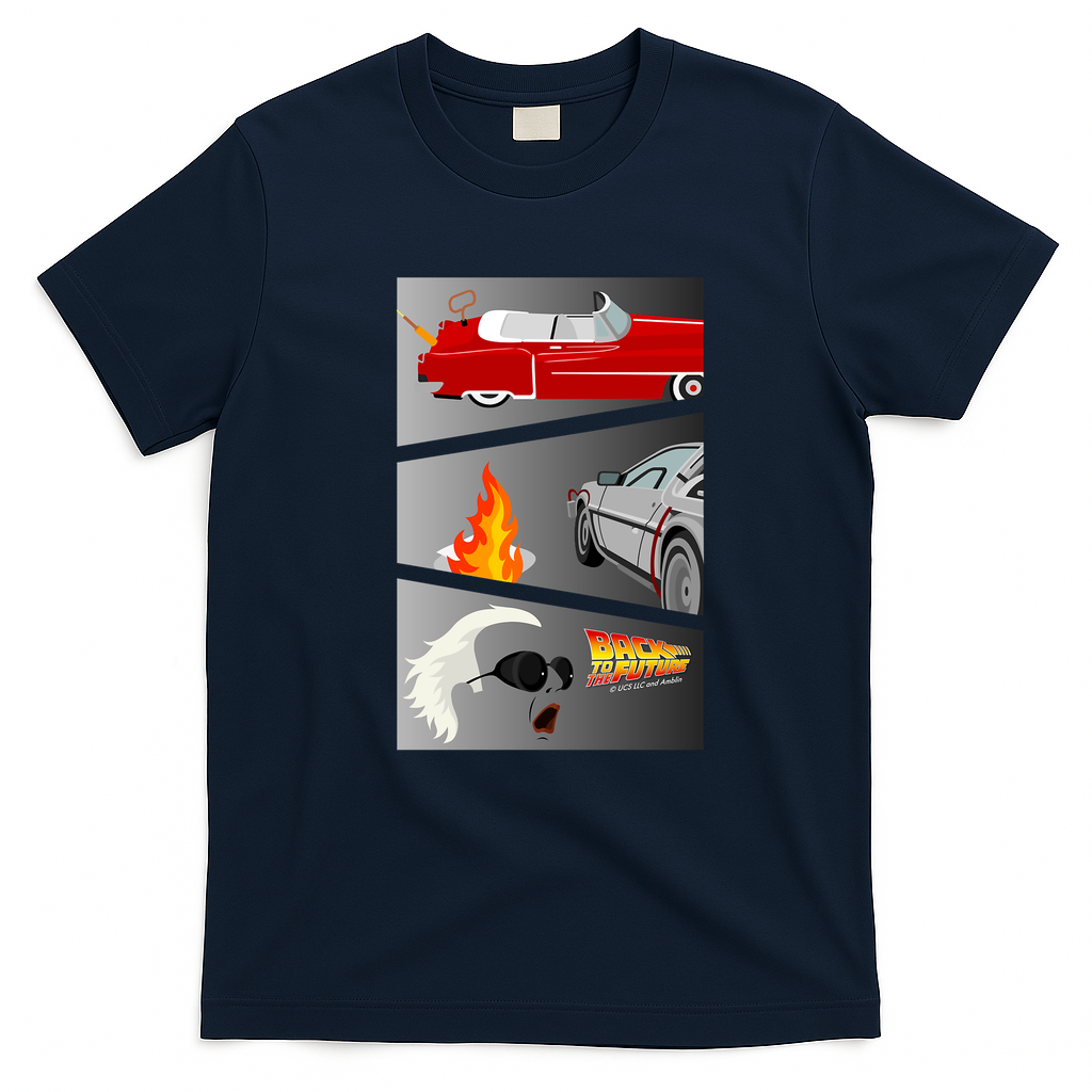 Doc Brown’s Garage Vintage T-Shirt – Edition 2 - Navy Blue