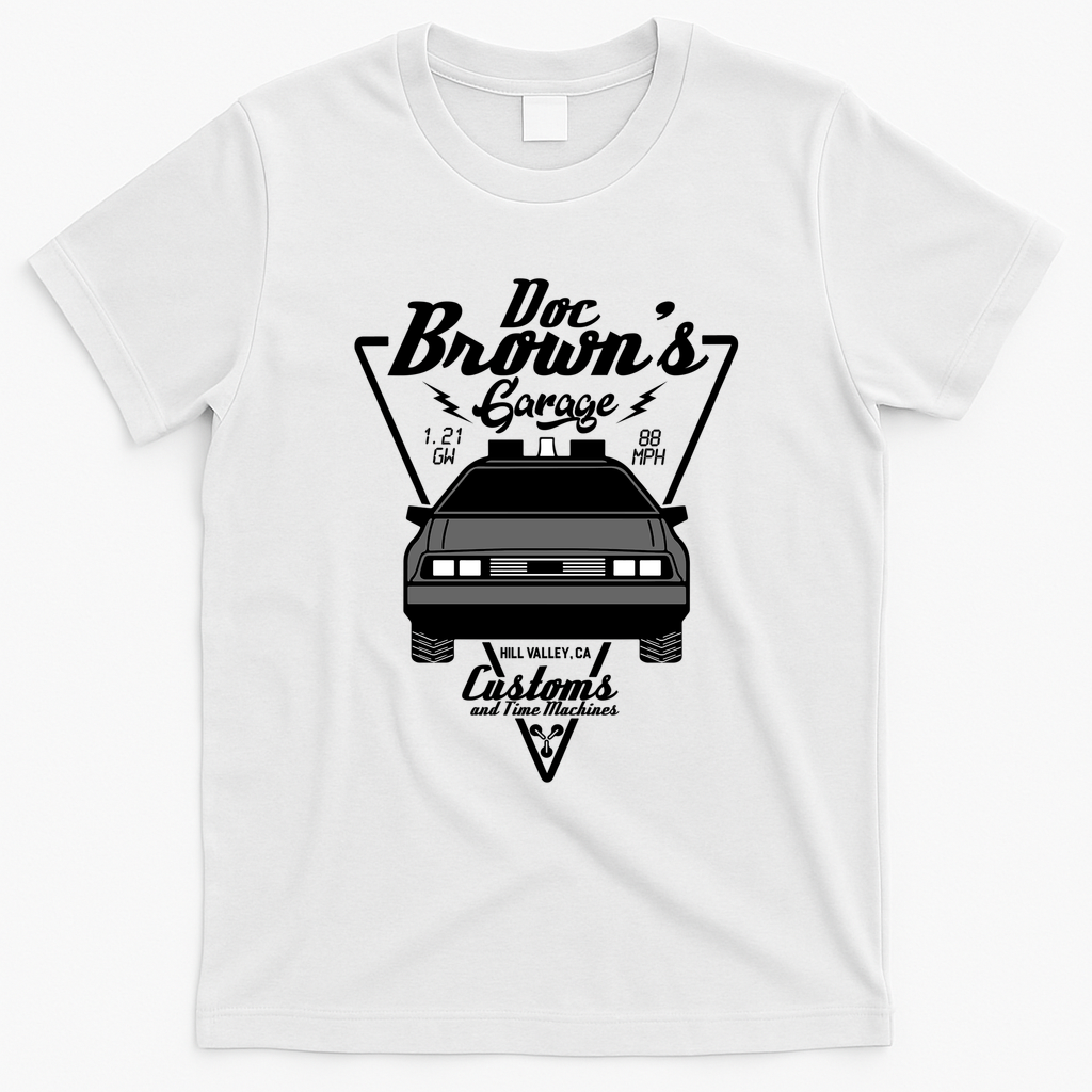 Doc Brown’s Garage Vintage T-Shirt - White
