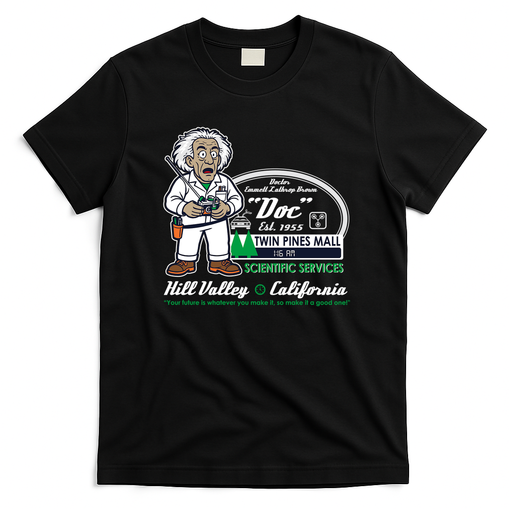 Doc Brown Scientific Services Vintage T-Shirt - Black