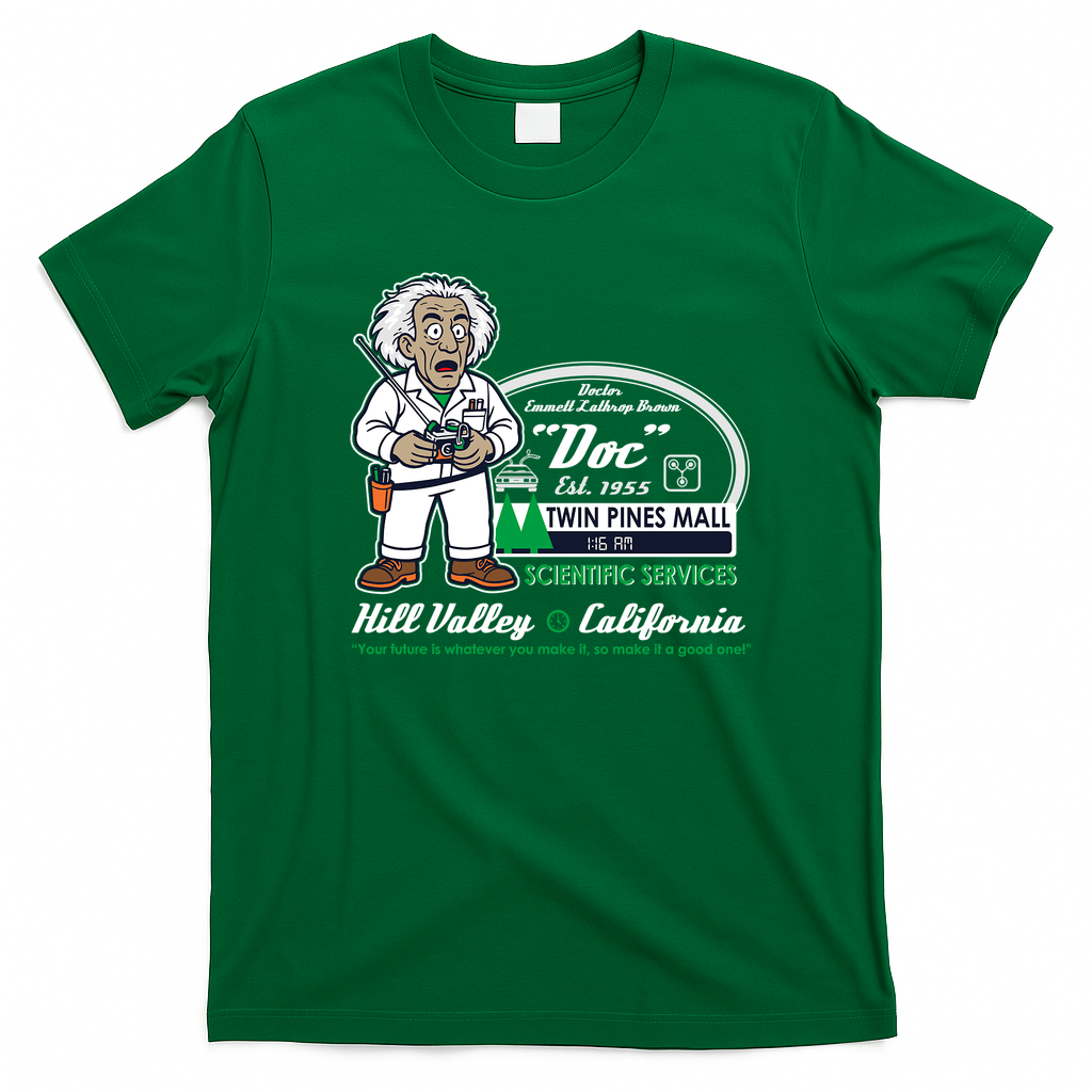 Doc Brown Scientific Services Vintage T-Shirt - Irish Green