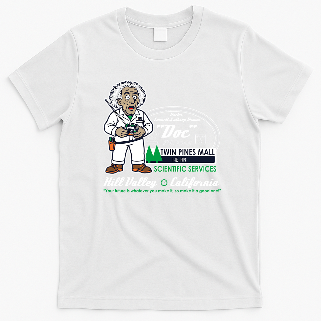 Doc Brown Scientific Services Vintage T-Shirt - White