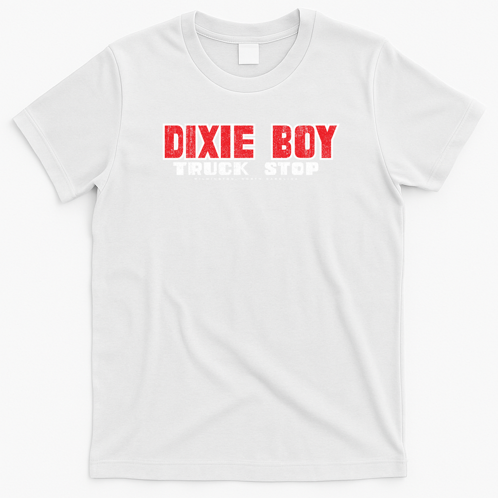 Dixie Boy Truck Stop Graphic T-Shirt - White