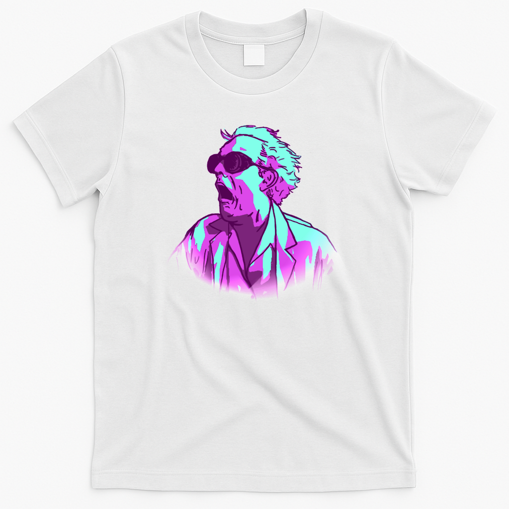 Doc Brown Retro Graphic Tee - White