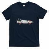 DeLorean Classic Car Graphic T-Shirt - Navy Blue