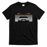 DeLorean DMC-12 Front View T-Shirt - Black