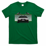 DeLorean DMC-12 Front View T-Shirt - Irish Green